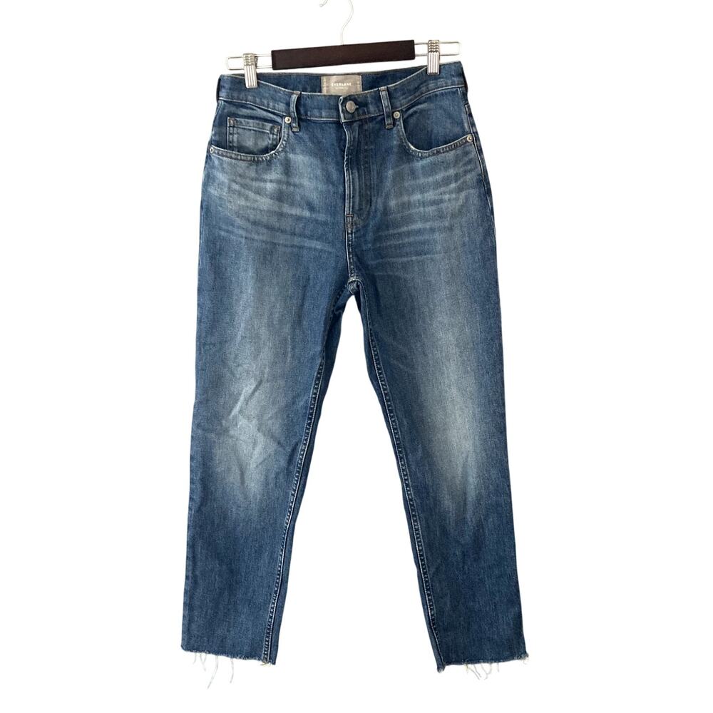 Everlane The Cheeky Jean Cropped Raw Frayed Hem 28 Crop